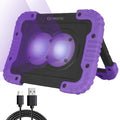 Rechargeable UV Black Light Flood Light - Cordless 395nm for Party, Catfishing, Camping - Variation 1