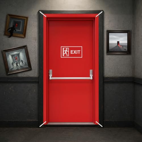 Halloween Circus Door Cover Backdrop - Escape Door Party Decoration Banner