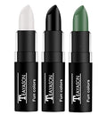 Clown White Black Green Face Makeup Sticks - Waterproof SFX & Halloween Set - Variation: White+Black+Green