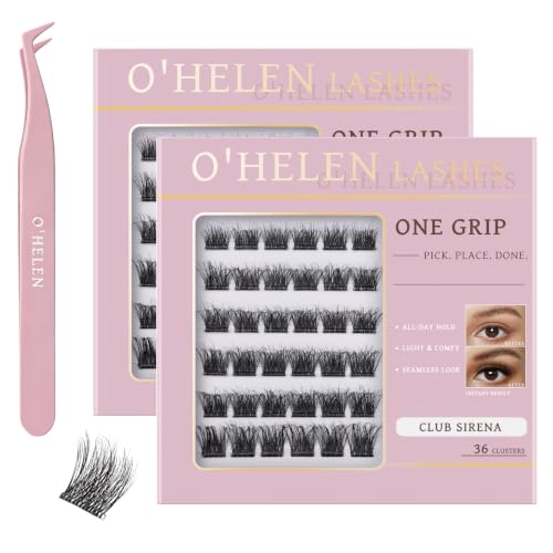 Self Adhesive Eyelash Clusters 72 Pcs No Glue Needed, Natural 3D Fluffy Look - Variation of 72PCS-Club Sirena
