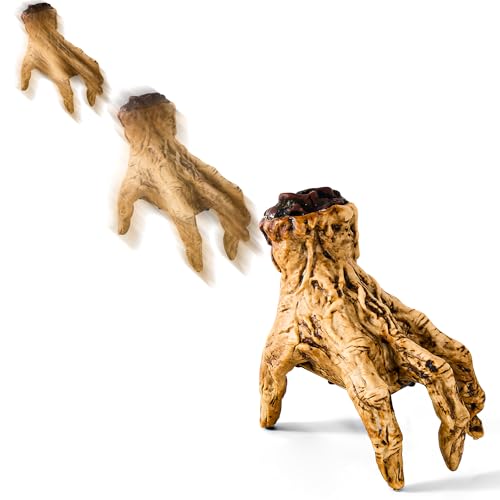 Halloween Animatronic Crawling Zombie Hand Decoration - Sound Activated, Creepy Flesh Variation