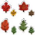 Leaf Shaped Cookie Cutter Set - Stainless Steel Autumn Baking Tools, 8 Pieces