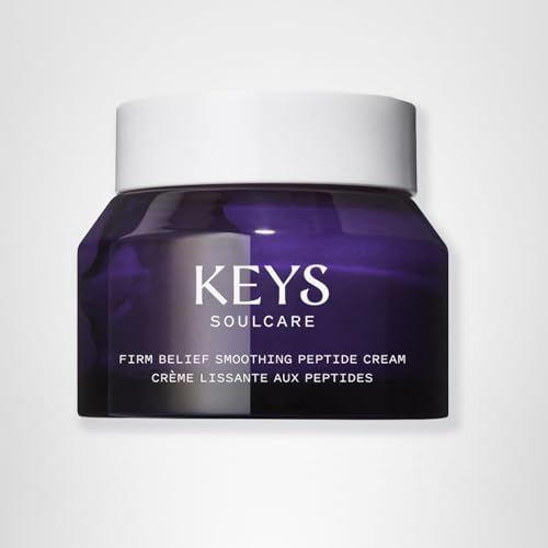 Keys Soulcare Firm Belief Smoothing Peptide Cream, Helps Reduce Fine Lines for Firm, Plump & Ultra Hydrated Skin, Vegan, Cruelty Free, 1.7 Oz (50ml)