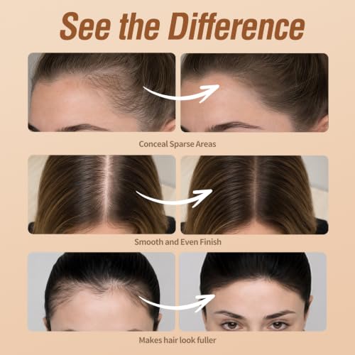 Sevich Hairline Powder - Root Touch Up for Gray Coverage & Bald Spots - Dark Brown, 0.14oz - Waterproof & Sweatproof