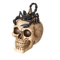 Gothic Skull and Scorpion Tabletop Figurine - Halloween Decor, Macabre Collectible