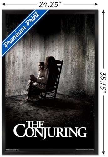 Conjuring Wall Poster - Black Framed 22.375 x 34 Inches Room Decor - Satin Finish