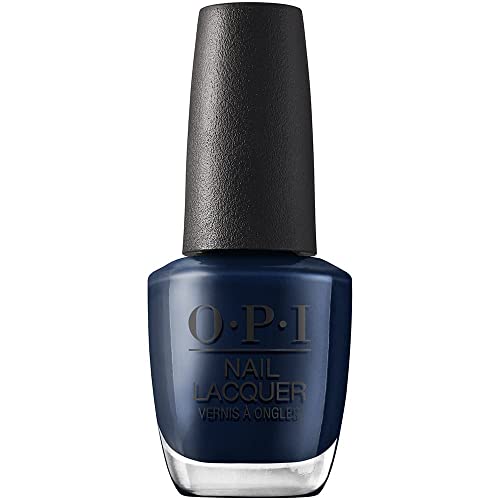 OPI Midnight Mantra Nail Polish - Opaque Dark Blue, Long-Lasting, High Shine