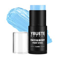 Light Blue Oil-Based Face Body Paint Stick for Halloween Makeup - Smudge Proof & Full Coverage