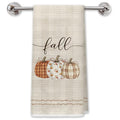 Country Fall Pumpkins Kitchen Dish Hand Towels - 16x24in - Decorative & Absorbent