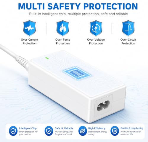 4.5V Power Adapter for Lemax Lighted Village Accessories - 12 Output, White