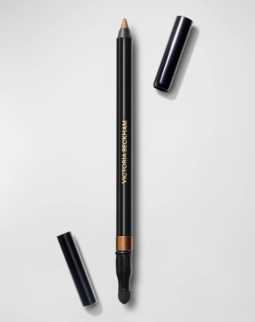 Victoria Beckham Satin Kajal Eyeliner - Longwear Waterproof Bronze with Face Sheet Masque