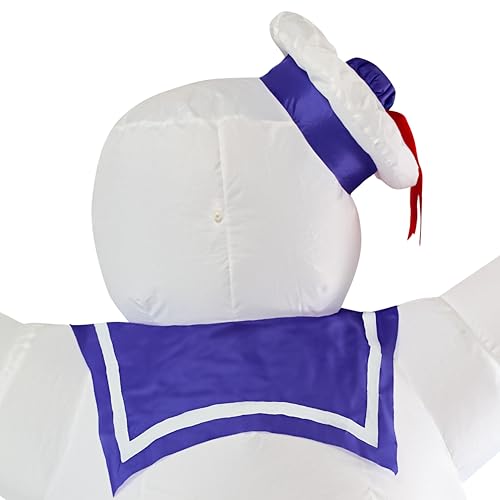 Ghostbusters Stay Puft Marshmallow Man Inflatable - 5.5 Feet with Lights, Halloween Decor