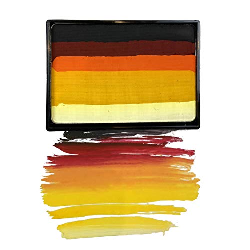 Mehron Makeup Paradise AQ Prisma Blendset - Hot Face & Body Paint Kit