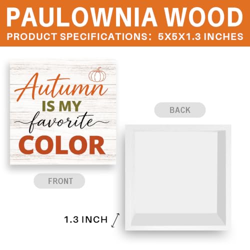 Funny Fall Halloween Sign Wooden Tabletop Decor - Color Variation