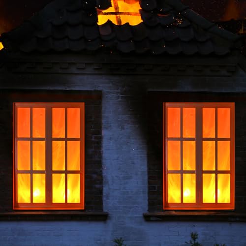 Halloween Fire Effect Projector Decorations for Windows & House Decor