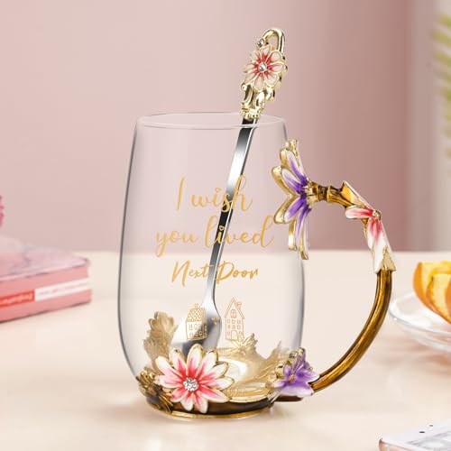 Neighbor Friendship Tea Cup Gift for Women - Unique Heartfelt Gift