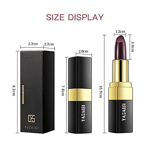 Color Changing Black Lipstick - Moisturizing Long-Lasting Lip Stain for Women - Variation: 1 PC Magic Black Lipstick