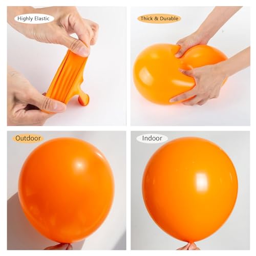 Orange Balloon Garland Arch Kit - 150pcs 4 Sizes for Party & Celebration - Variation: Orange