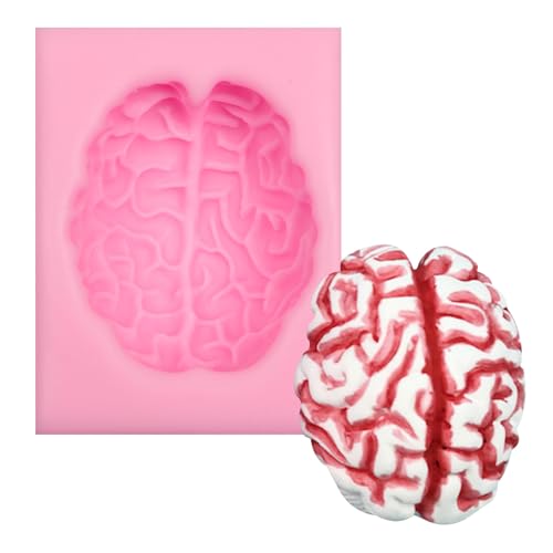 Halloween Brain Shaped Silicone Mold for Cake Decoration & Crafts - Variation CRR-87