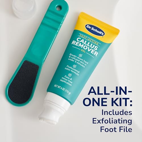 Foot Callus Remover Gel Kit with Exfoliating File for Soft Feet