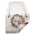 Fall's Bounty Reversible Autumn Table Runner 14x108 for Fall Decor - Thankful Collection