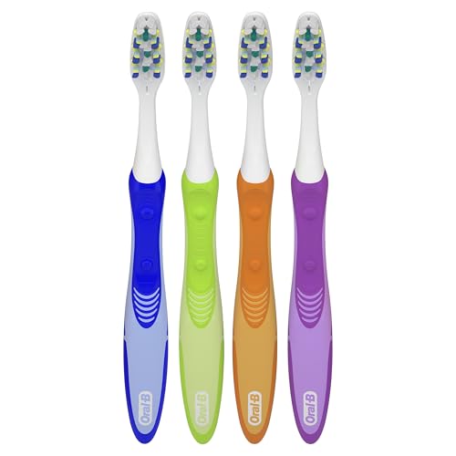 Oral-B Toothbrush, Vibrating Plaque Remover Pulsar, Vibrating Battery Toothbrush, Soft, 4 Count