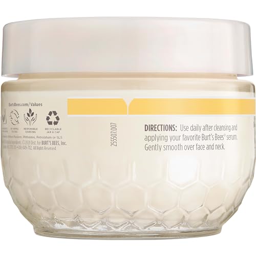 Burt's Bees Renewal Fragrance-Free Firming Moisturizing Face Cream With Natural Retinol Alternative, Firming Face Cream With Bakuchiol, 99 Percent Natural Origin Skin Care, 1.8 oz. Tub