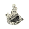 Skeleton Skull Ashtray with Girl Variation - Resin Halloween Gothic Smoking Decor