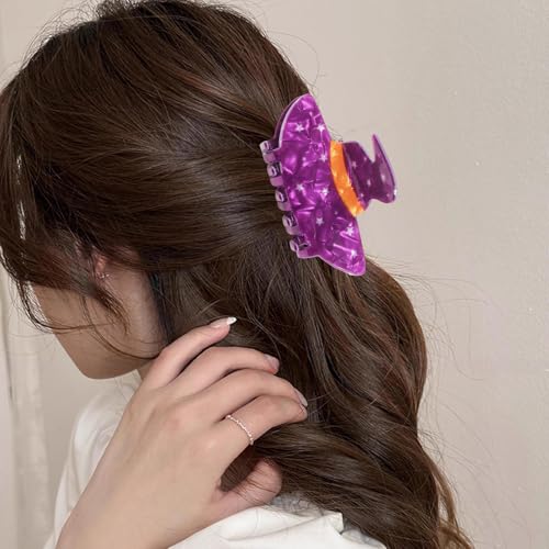 Purple Witch Hat Hair Claw Clip Halloween Hair Accessories - Variation 7