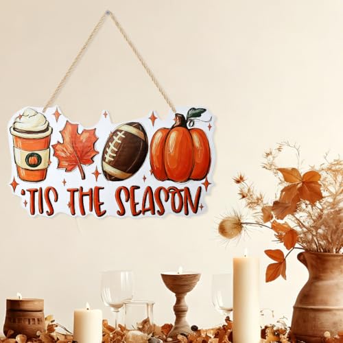 Fall Wooden Sign for Home & Front Door Decor - Season02