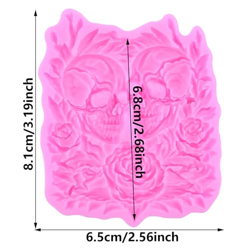 Halloween Skull Silicone Mold for Cake Decoration and Candy Making