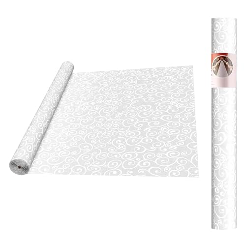Vine White Aisle Runner for Wedding Ceremony 3x50Feet - Indoor & Outdoor Church Decorations