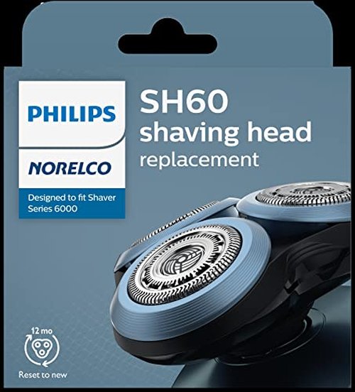 Philips Norelco Genuine SH60/72 Shaving Heads Compatible with Norelco Shaver Series 6000