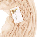Deep Beige 10ft Boho Cheesecloth Table Runner 32x120 Inches for Wedding & Party Decor