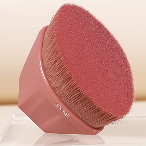 White Liquid Foundation Makeup with Flat Top Kabuki Brush - Face & Body