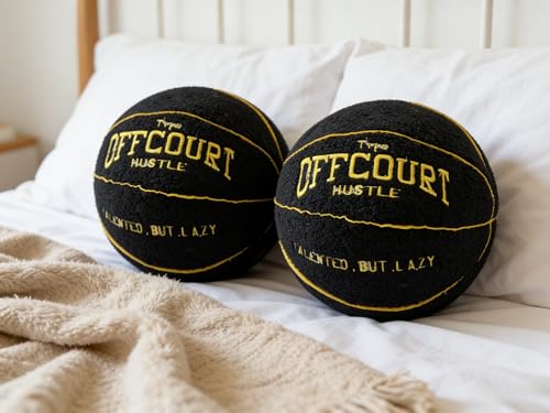 Green 9.8 Inch Children's Basketball Plush Throw Pillow - Pack of 2