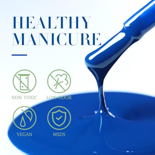 Double Rhythm 15ML Gel Polish - Dark Blue, Sheer, Soak Off Manicure