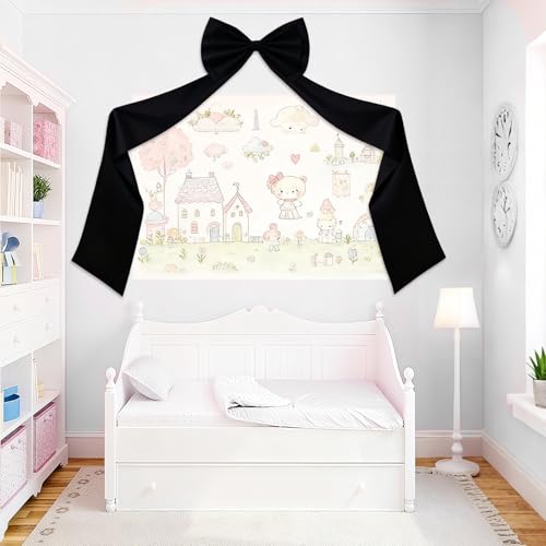 Black Giant Bow for Christmas Tree Topper 75x18 Inches - Wedding & Party Decor Variation of THIS listing