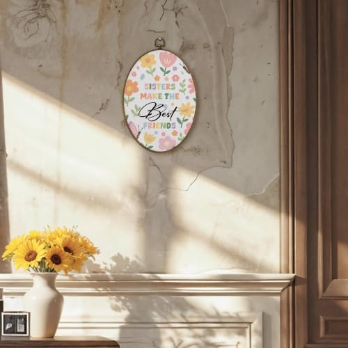 Boho Floral Girl Nursery Oval Wall Art Decor - Flower 6