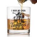 Black Cowboy Skeleton Whiskey Glass - Funny Western Halloween Gift, 10 oz
