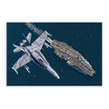 Unframed FA-18C Hornet Jet Fighter Wall Art Poster 24x16 Inches Canvas Print