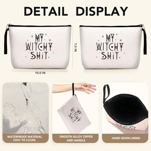 Halloween Witchcraft Makeup Bag - Funny Witchy Gift for Women & Girls