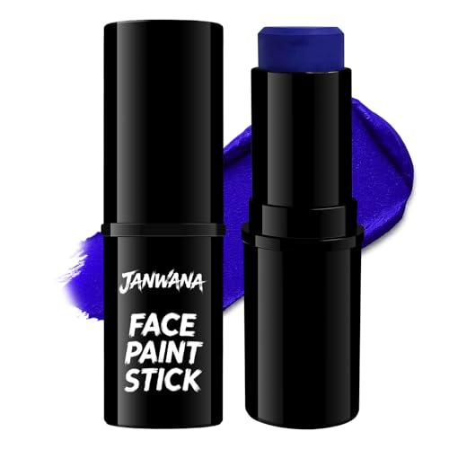 Blue Oil-Based Face and Body Paint Stick for Halloween Makeup - Safe & Waterproof