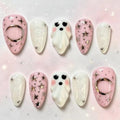 Halloween Press-On Nails 3D Ghost Pumpkin Spider Web Style - Variation of THIS listing