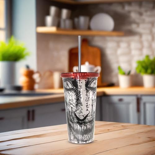 Junji Ito Tomie 20oz Carnival Cup with Lid & Straw - Creepy Fan Gift