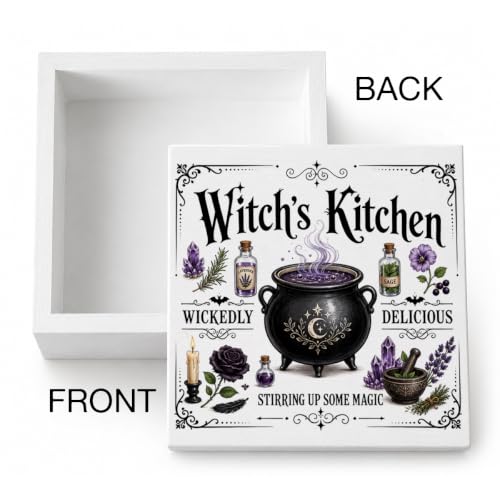 Halloween Witch Kitchen Decor Wooden Cauldron Sign - Variation of THIS listing Halloween-0