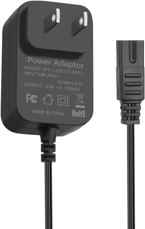 Wahl 2V Charger - Compatible Power Cord for Shaver & Trimmer 8061, 8163, 8786 | 5.9ft Length