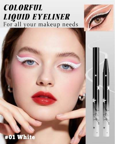 White Liquid Eyeliner Pencil - 24-Hour Waterproof Matte Eye Liner - Variation of THIS Listing