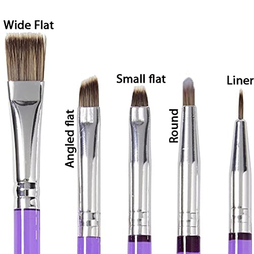 7-Piece Cake Decoration Brushes Set - Food-Safe Baking Tools Kit