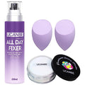 UCANBE Makeup Setting Spray Kit SET02 - Hydrating Matte Finish, Loose Powder & Puffs